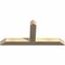 Ekena Millwork Portland Rough Sawn Timber Gable Bracket, Douglas Fir, 48"W x 22"H x 4"D x 4"F, 11/12 Pitch GBW048X22X0404POR00RDF - alternate 5